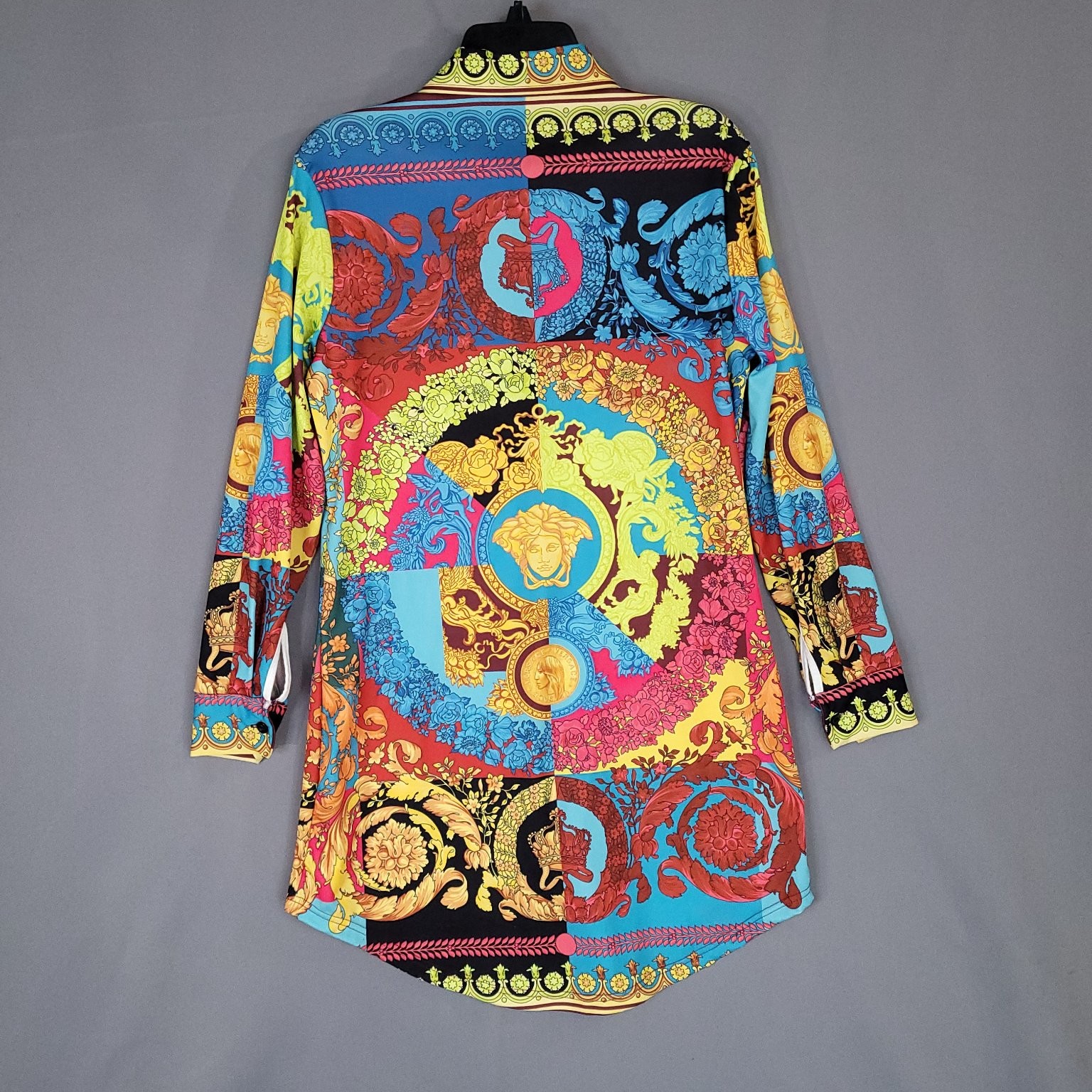 Versace Style Women's Multi-Color Patchwork Baroq… - image 4