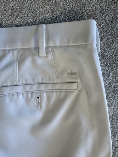 Pantalones Cortos de Golf Peter Millar 35 Corona Blanca Deportivos Salem 8" Rendimiento Absorbentes para Hombre - Imagen 5 de 9