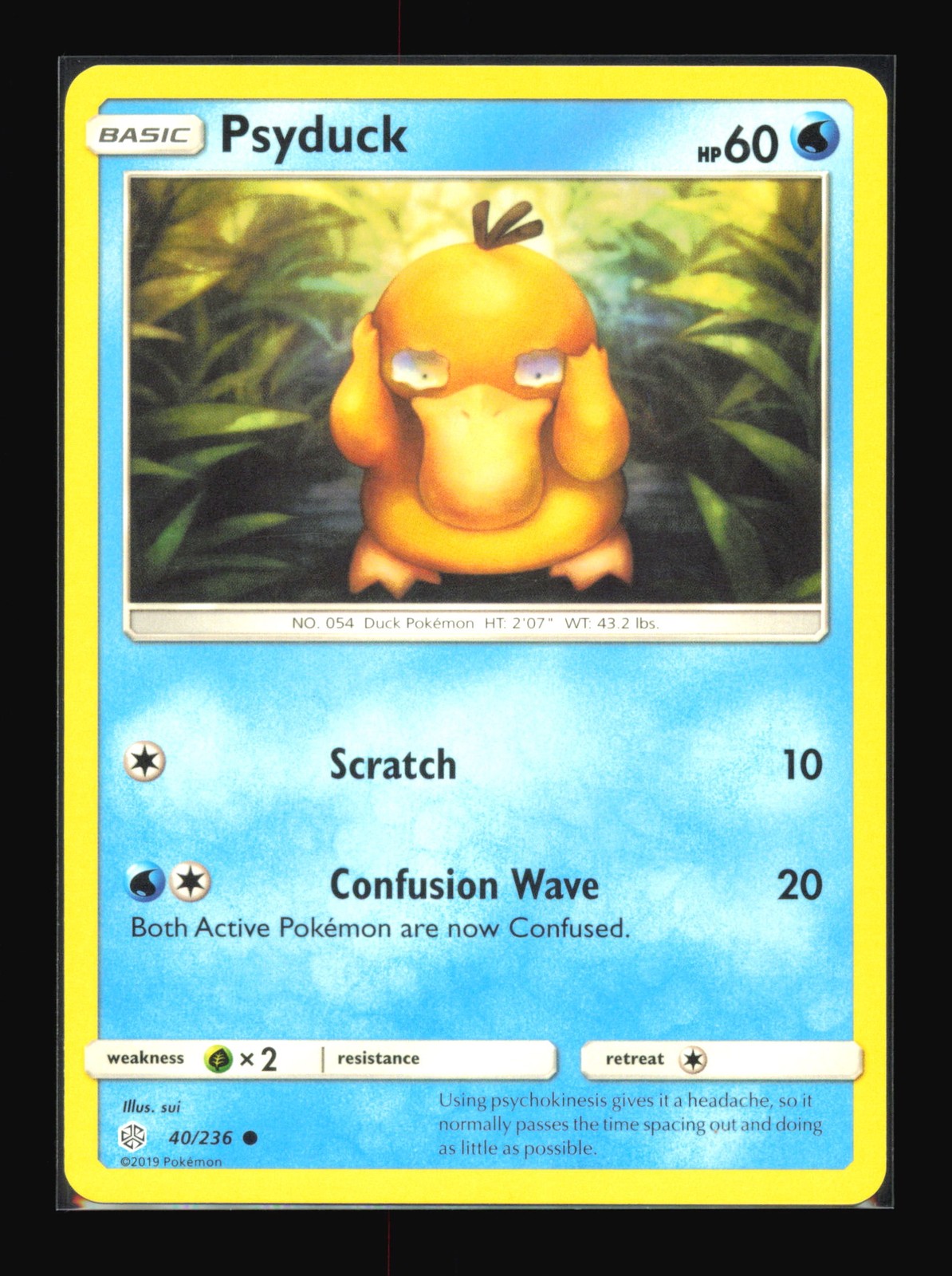 Psyduck 40/236 SM - Cosmic Eclipse Common Pokémon TCG NM