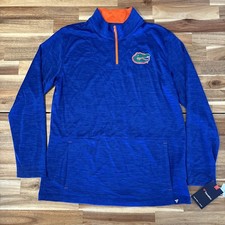 Fanatics Florida Gators 1/4 Zip Blue Pullover Men's L w/Pocket NWT