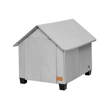 Insulated Dog House Outdoor with Warm Mat and Elevated Feet,Weatherproof Dog ...