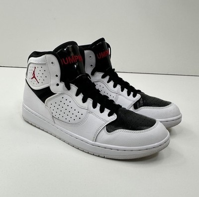 Jordan Access Basketball Sneakers Men's Size 9.5 White Black Red Nike AR3762-101