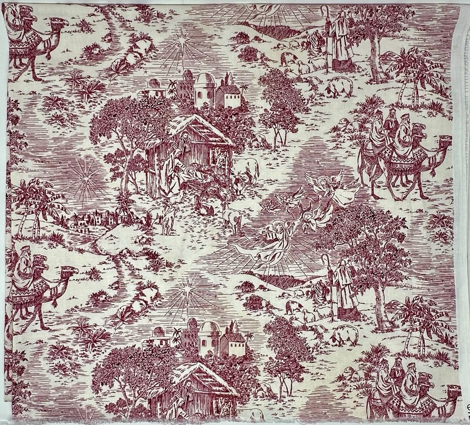 Belén de Navidad Daisy Kingdom #1661 de colección 2,125 yardas x 45" Foto 4 de 4