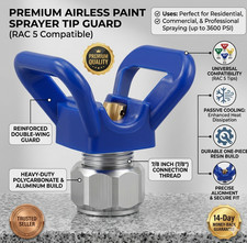 Blue Airless Paint Sprayer Nozzle Tip Guard Holder Fits Titan Wagner Graco Spray