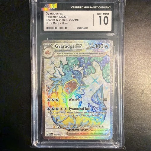 Gyarados ex 225/198 SV01: Scarlet & Violet Base Set Holo CGC 10