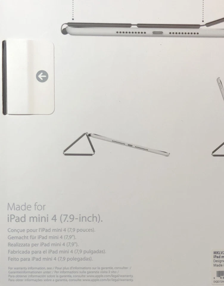 Official Apple iPad mini 4 Smart Cover [ Charcoal Gray ] NEW - Image 3 of 3