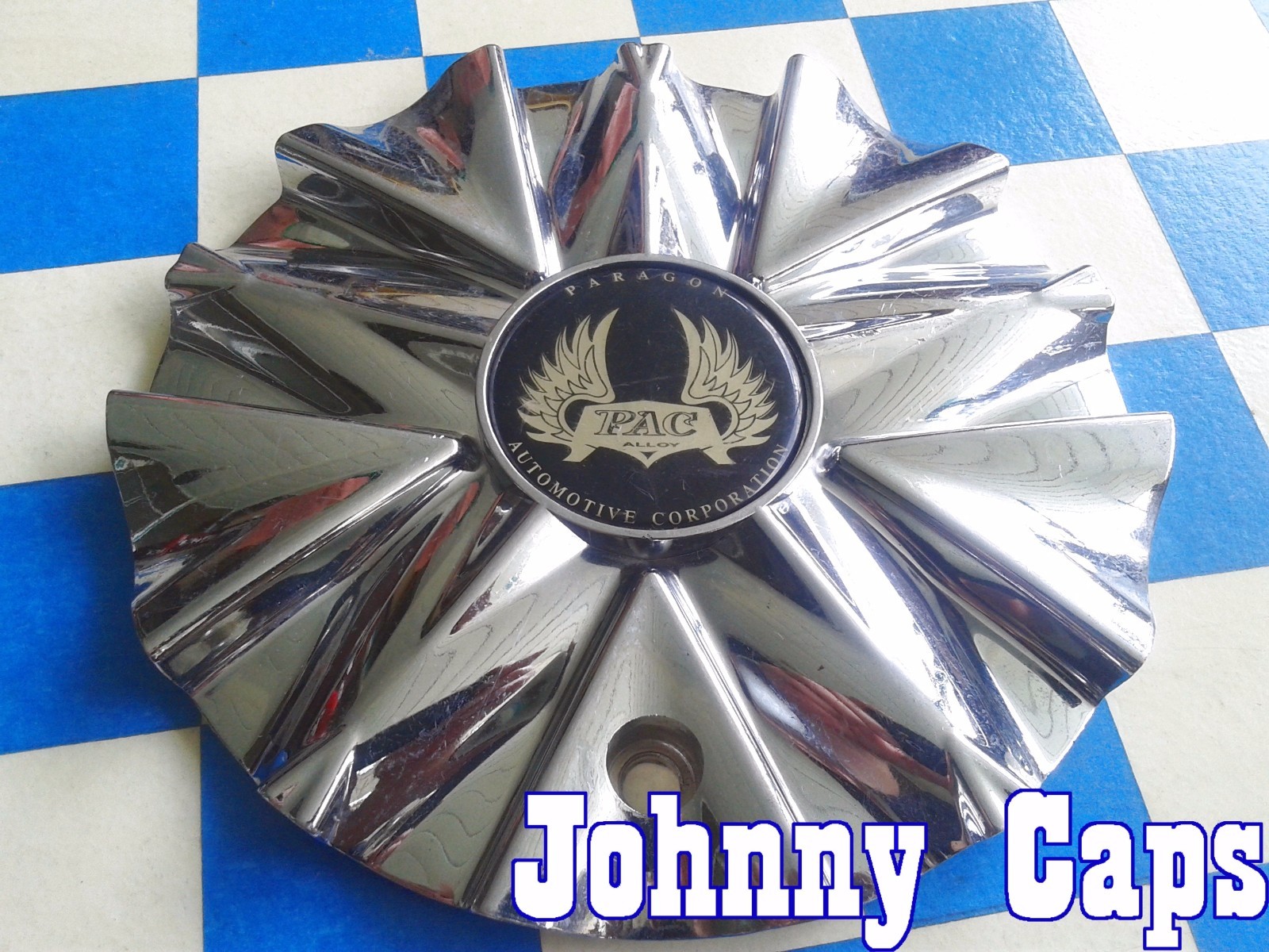 PARAGON Wheels [38] CHROME Center Caps # C-933-3 Custom Wheel Center Cap (1)