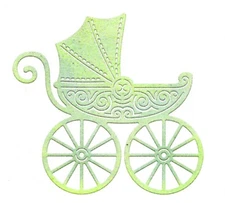 BABY BUGGY BABY PRAM Die Steel Die Cutting Dies CHEERY LYNN DESIGNS B898 New