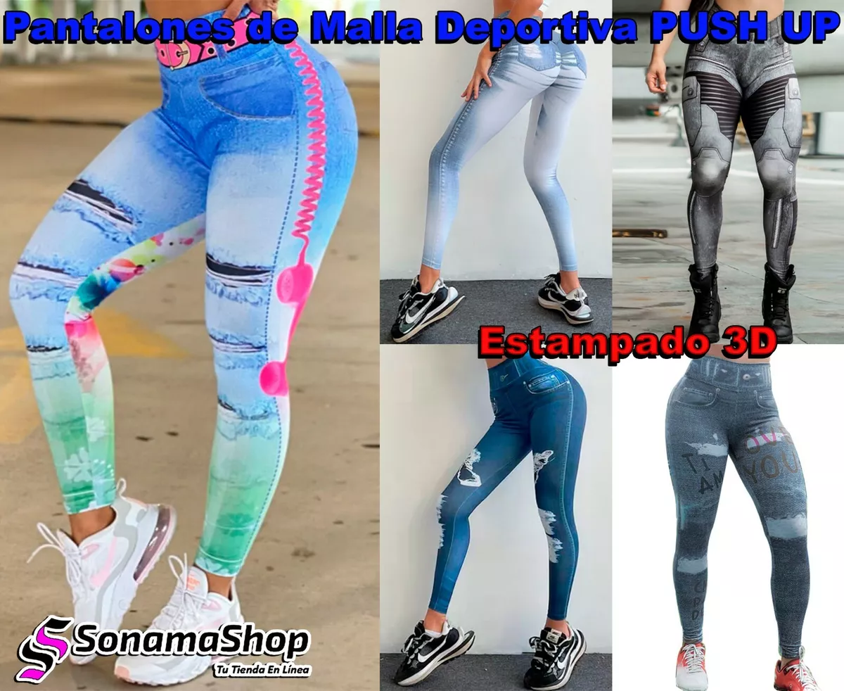 mallas leggings deportivos push up