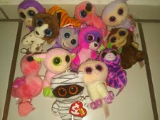 Ein Ty Beanie Boos Schl&uuml;sselanh&auml;nger Auswahl 8,5 cm -Fuchs Flamingo Lamm Giraffe