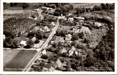 Aerial View of Skogsdala, Kivik Vintage Postcard Wpc8