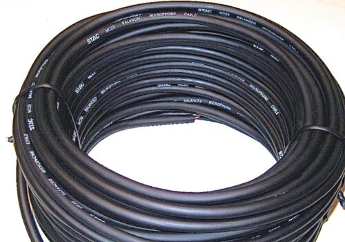 Rollo de micrófono de 25 m cable DMX cable OFC rodillo de cobre con 25 m altamente flexible negro - Imagen 1 de 2