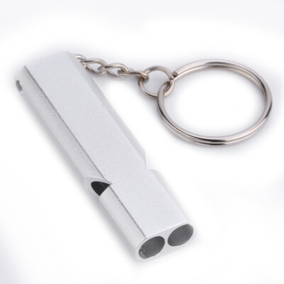 Notfallpfeife Signalpfeife extrem laut Trillerpfeife Outdoor Aluminium Silber De