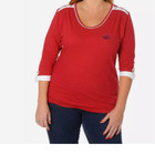 New Arkansas Razorbacks Womens Roll Up Sleeve Shirt Size (L)
