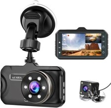 AUSHA Full HD Dual Dash Camera For Car  Front And Rear Video Recorder