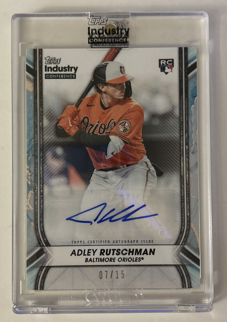 2023 Topps Industry Conference Adley Rutschman Autographed Card #’d /15  Sealed