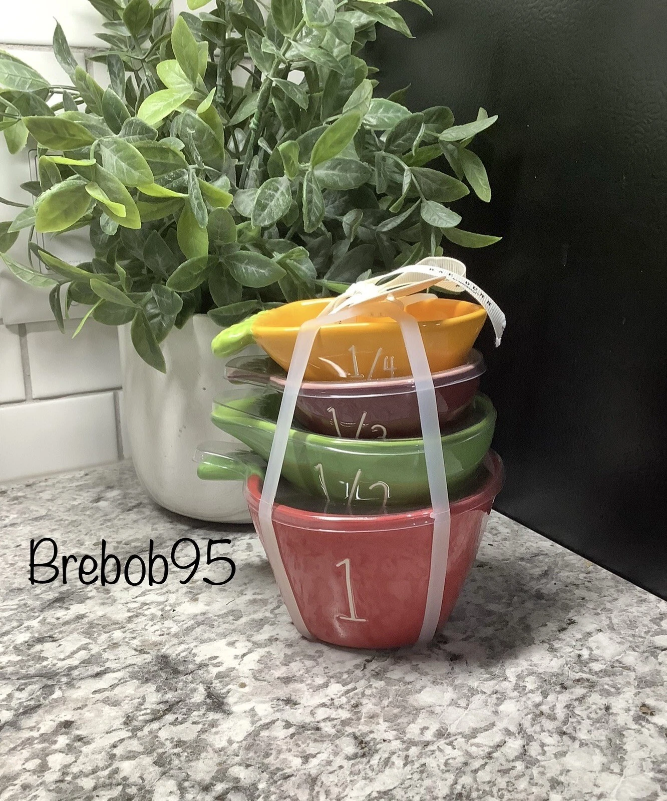 Rae Dunn 🥕Garden Vegetable 🌶️Measuring Cups 🥦Set Of 4
