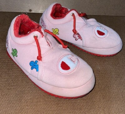 Champion x Candy land Kids Pink Slippers Size 6Y