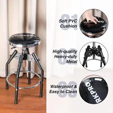 WORKPRO Heavy Duty Adjustable Hydraulic Shop Stool Garage Bar Stool 360 degree