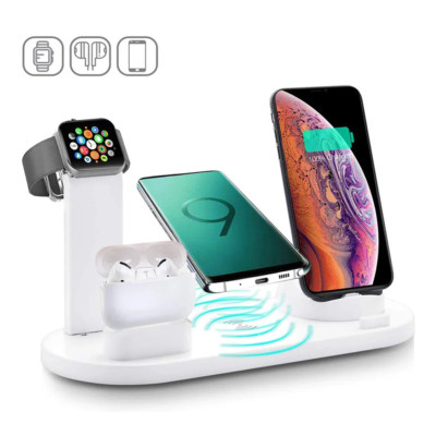 30W 7 in 1 Wireless Charger Stand Pad for Iphone 14 13 12 Pro Max Apple Watch Ai