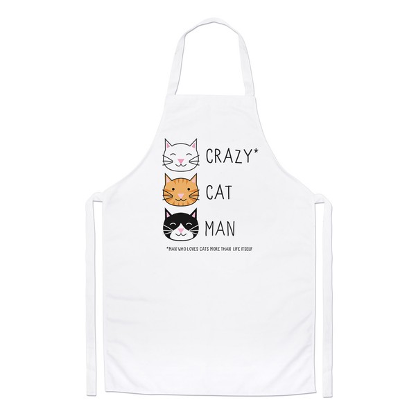 VerrüCkte Katze Mann Koch SchüRze - KäTzchen Lustig Kochen-image