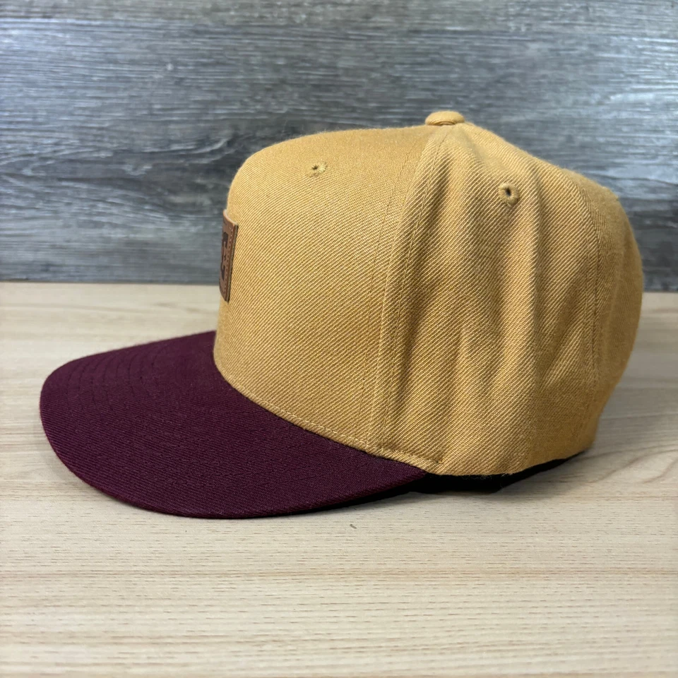 DC Hat Cap Snapback Yellow Mustard Skateboarding Outdoors One Size Adjustable - Image 4 of 4