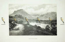 Buttermere, Cumbria, England, Book Illustration (Print), 1895