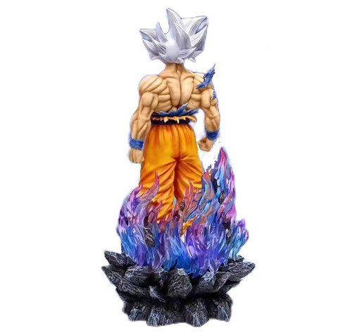 Dragon Ball Z/ Super Goku Ultra Instinct Maîtrisé 30 Cm Cheveux Blanc Avec Boite - Picture 4 of 5