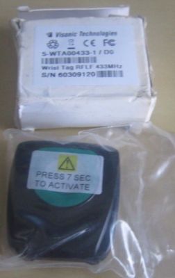 Visonic Technologies 5-WTA00433-1/D0 Wrist Tag RFLF 433MHz NOS