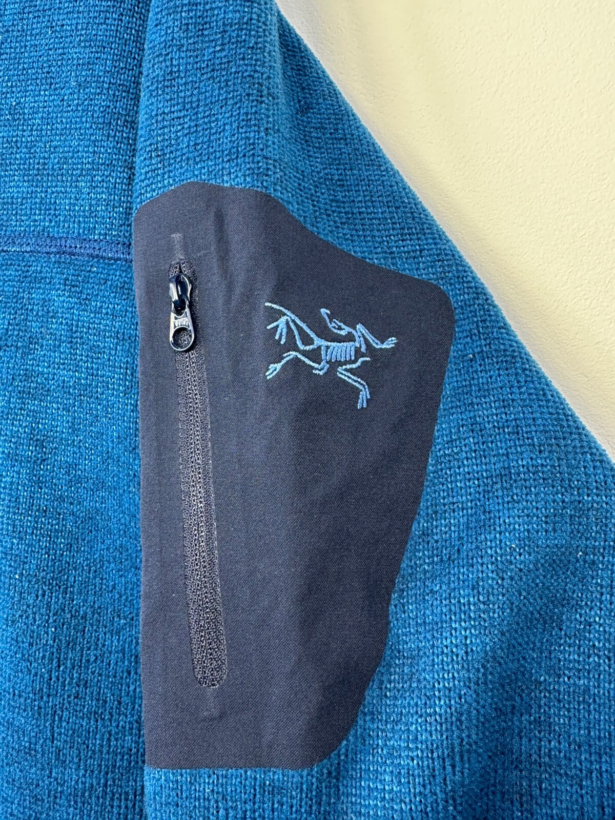 ARC'TERYX COVERT CARDIGAN BLU POLARTEC GIACCA PILE TAGLIA L CANADA