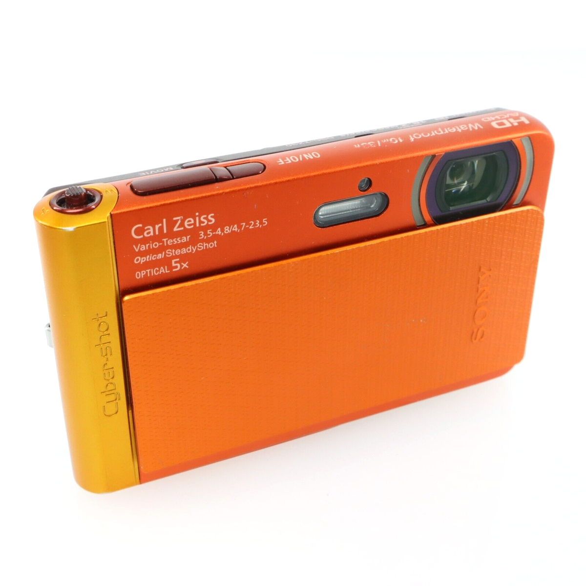 Multi lingual] Sony Cyber-shot DSC-TX30 Orange 18.2MP Digital 