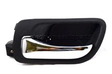Interior Door Handle Chrome Black Frt Driver fits 2003 2007 Honda Accord Sedan