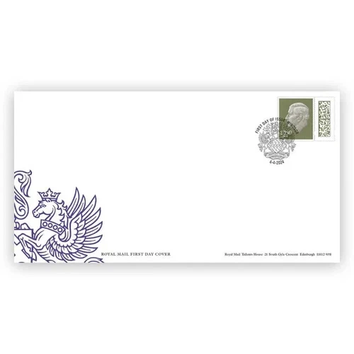 GB 2024 KCIII £2.50 Tariff Stamp M24L FIRST DAY COVER, Windsor postmark, 4/4/24