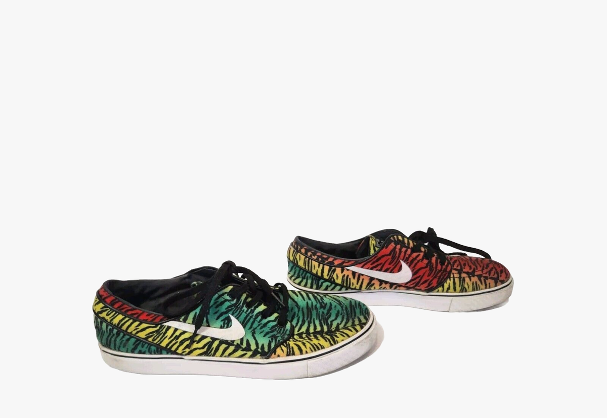 Men’s size 9.5-Nike Zoom Stefan Janoski Tiger Pack Rasta Skate Shoes 615957-613 RARE? Nike SB Zoom Stefan Janoski Tiger Stripe 69 Rasta  main image 4