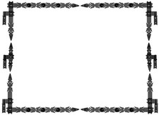 Winkelband 800 Winkelbänder Türband Torband Schmiedeeisen Schwarz 6 Teile 1 Set