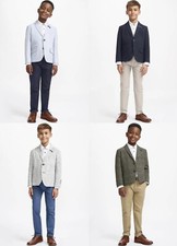 Boys Children's Cavani 2 Piece Contrast Suit Blazer  Chino's
