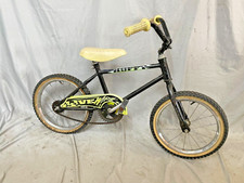 1980 Huffy 16" Kids BMX Bike SS Single Speed Coaster Black Steel Vintage