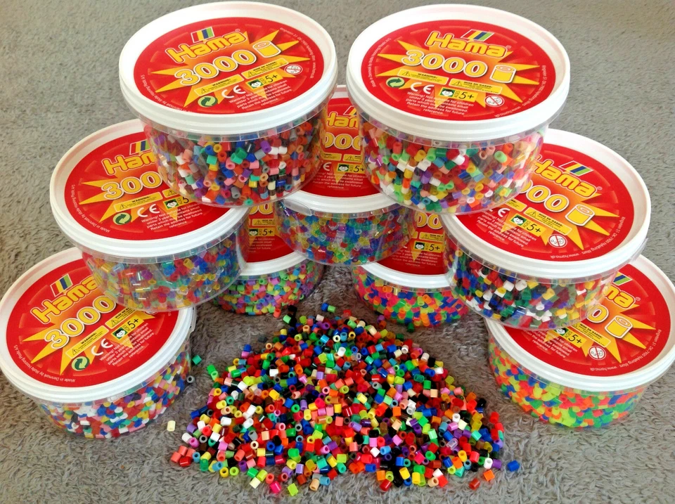 3000 Hama Bügelperlen, Perlen in Dose, verschiedenen Farbmischungen Nr. 210