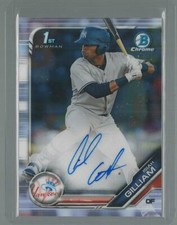 2019 BOWMAN CHROME PROSPECTS ISIAH GILLIAM YANKEES RC ROOKIE AUTO RARE SP #CPA16