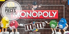 Monopoly M&M's Collectors EditionGame Replacement Parts Pawns, Cards, More UPick
