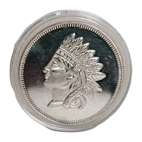 Indian Head Cent Tribute Silver Round, Proof-Like, 1oz .999