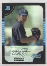 2005 Bowman Chrome First Year Refractor Manny Parra #251 7qt