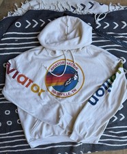 Vintage Aviator Nation Relaxed Pullover Nashville Graphic Surf Hoodie Size Small