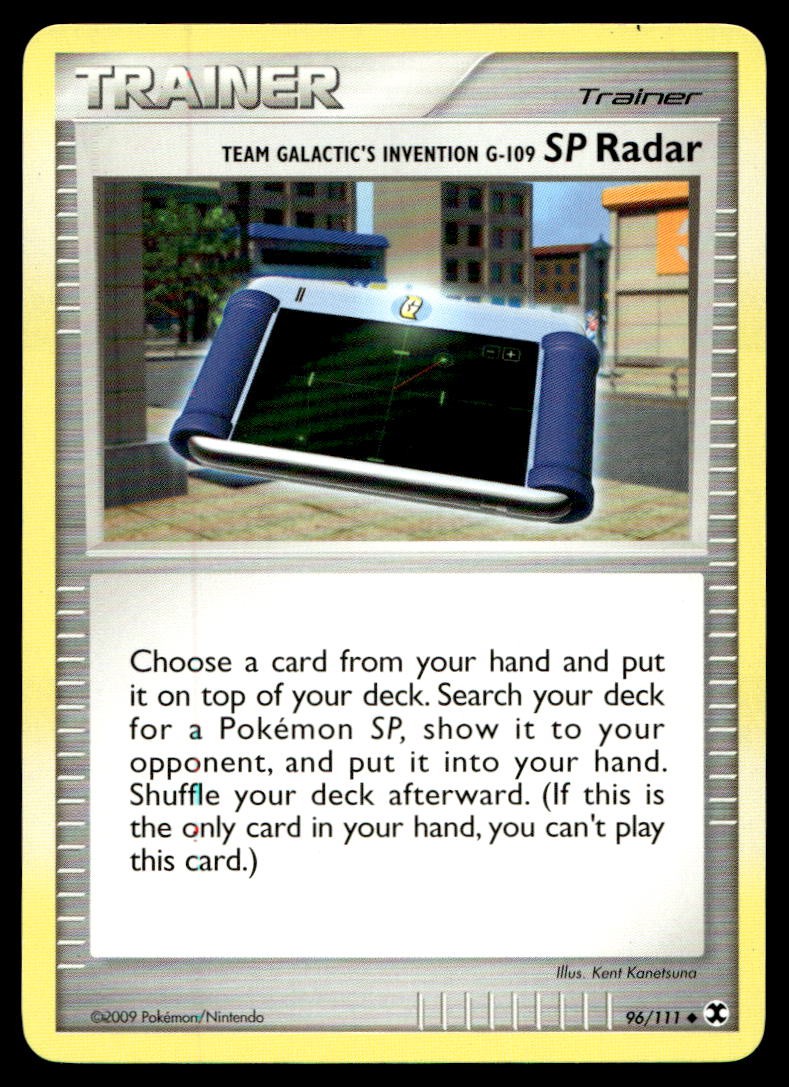 Team Galactic's Invention G-109 SP Radar Rising Rivals 96/111 2009 Pokemon TCG