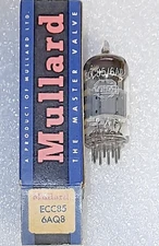 Balanced ECC85 6AQ8 Mullard NOS Blackburn Vacuum Tube, TV-7D Test - will combine