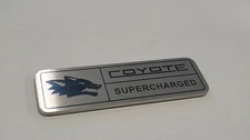 Supercharged Coyote 5.0 Badge 2015-2023 Mustang & GT Console Dash Emblem