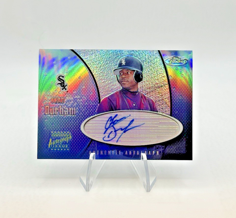 2001 Topps Finest - Chad Durham #FA-CD SignaturesAuto Blue Ink Chicago White Sox