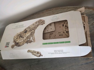 UGears Hurdy Gurdy Wooden Mechanical Model Kit Open box