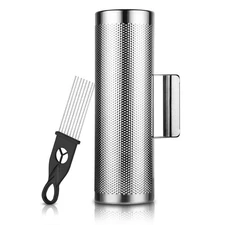 Metal Guiro 12"x 4" Stainless Steel with Scraper Latin Percussion Instrument,By