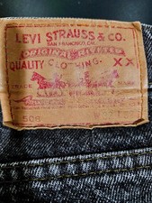 Vintage Levi Strauss 506 Black Comfort Straight Jeans W32 x L32, Made in USA